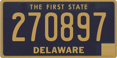 DE license plate 270897