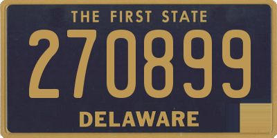 DE license plate 270899