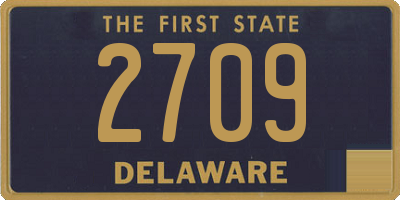 DE license plate 2709