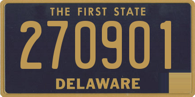 DE license plate 270901