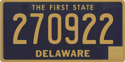 DE license plate 270922