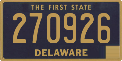 DE license plate 270926