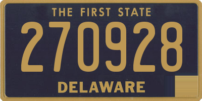 DE license plate 270928