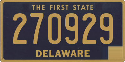DE license plate 270929