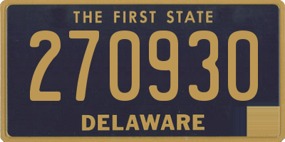 DE license plate 270930