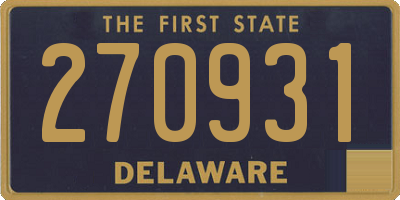 DE license plate 270931