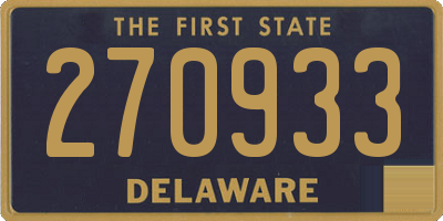 DE license plate 270933