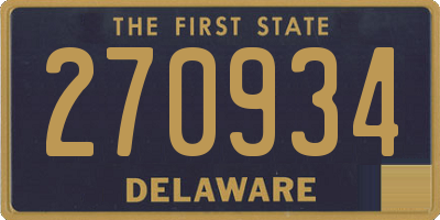DE license plate 270934