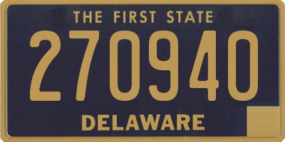 DE license plate 270940
