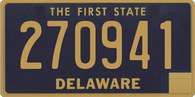 DE license plate 270941