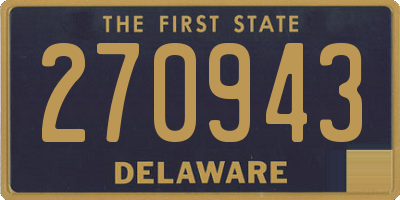 DE license plate 270943