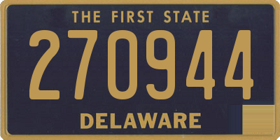 DE license plate 270944