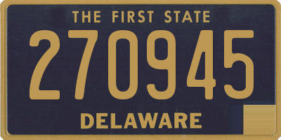 DE license plate 270945