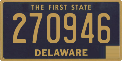 DE license plate 270946