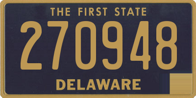 DE license plate 270948