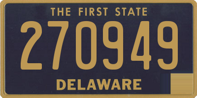 DE license plate 270949