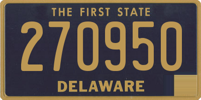 DE license plate 270950
