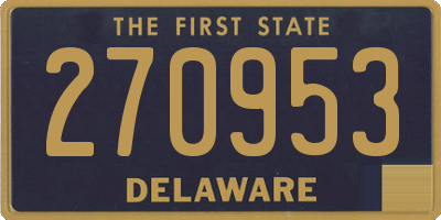 DE license plate 270953