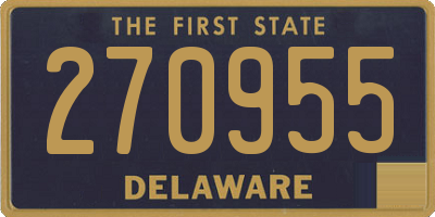 DE license plate 270955