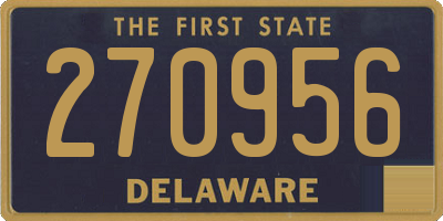 DE license plate 270956