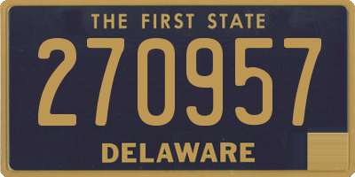 DE license plate 270957