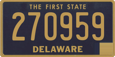 DE license plate 270959