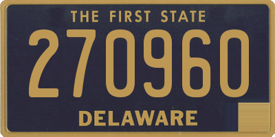 DE license plate 270960