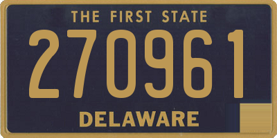 DE license plate 270961