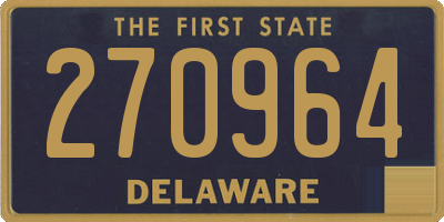 DE license plate 270964