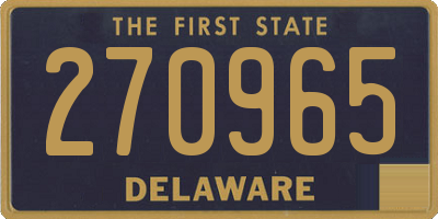 DE license plate 270965
