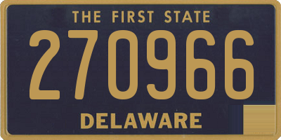 DE license plate 270966
