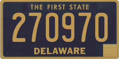DE license plate 270970