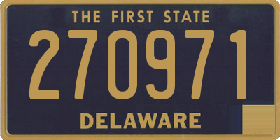 DE license plate 270971