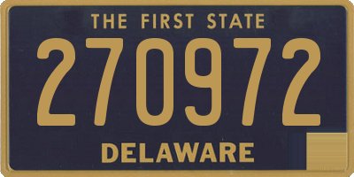 DE license plate 270972