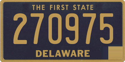 DE license plate 270975