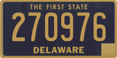DE license plate 270976
