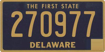 DE license plate 270977