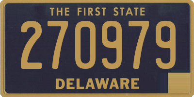 DE license plate 270979