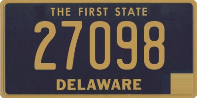 DE license plate 27098