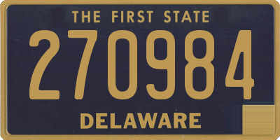 DE license plate 270984