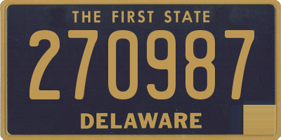 DE license plate 270987