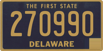 DE license plate 270990