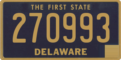 DE license plate 270993