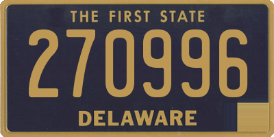DE license plate 270996