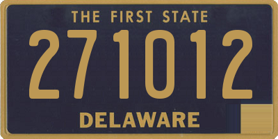 DE license plate 271012
