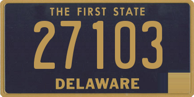 DE license plate 27103