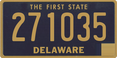 DE license plate 271035