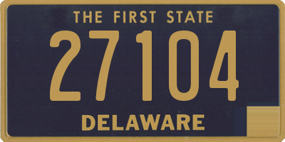 DE license plate 27104