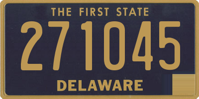 DE license plate 271045