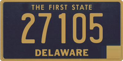 DE license plate 27105